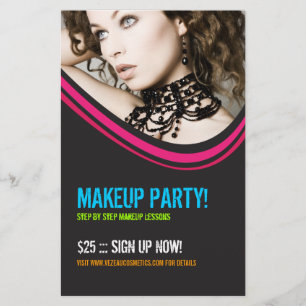 Cosmetics or Makeup Party Flyer