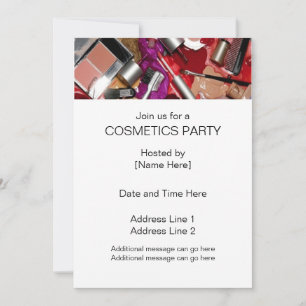 Cosmetics Party Invitations