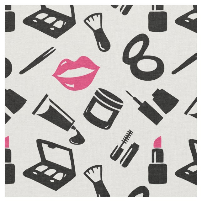 Cosmetics Pattern Fabric (Close Up)