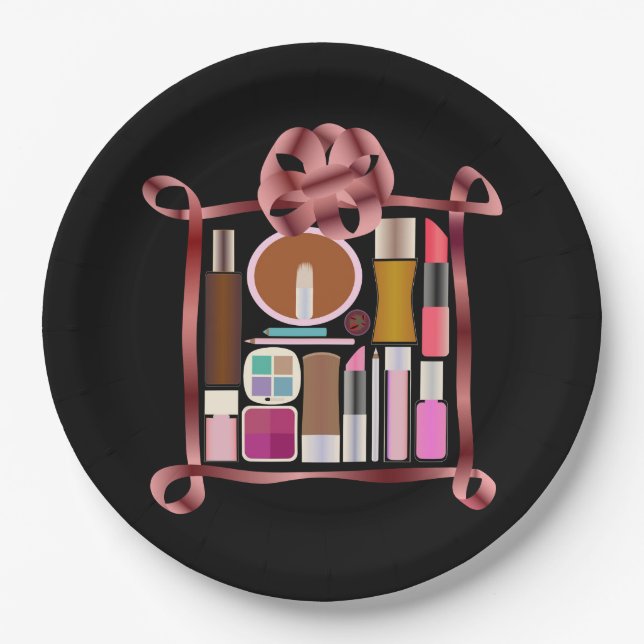 Cosmetics set paper plate (Front)