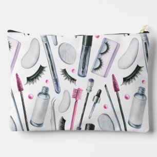 Cosmetics Watercolor Pattern Accessory Pouch