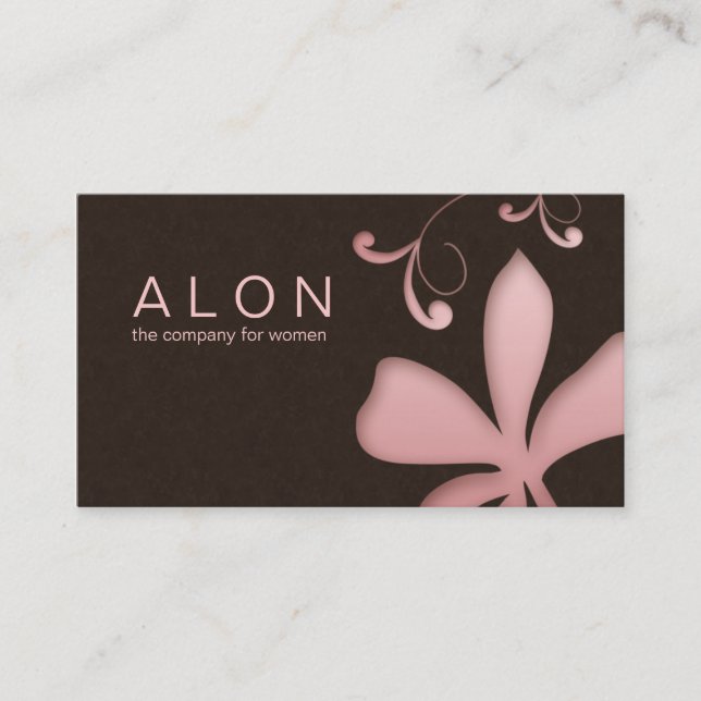 Cosmetoligst Business Card Floral Beauty Salon (Front)