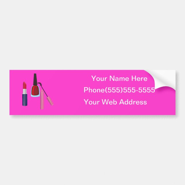 Cosmetologist Business advertisment Bumper Sticker (Front)