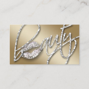 Cosmetologist Business Beauty Gold Ice Loyalty Card