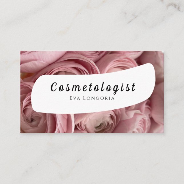 Cosmetologist Business Card (Front)