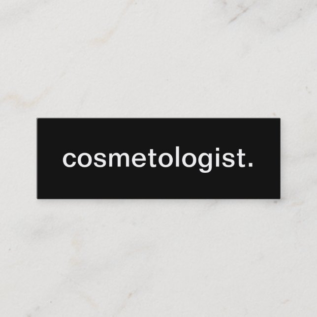Cosmetologist Business Card (Front)