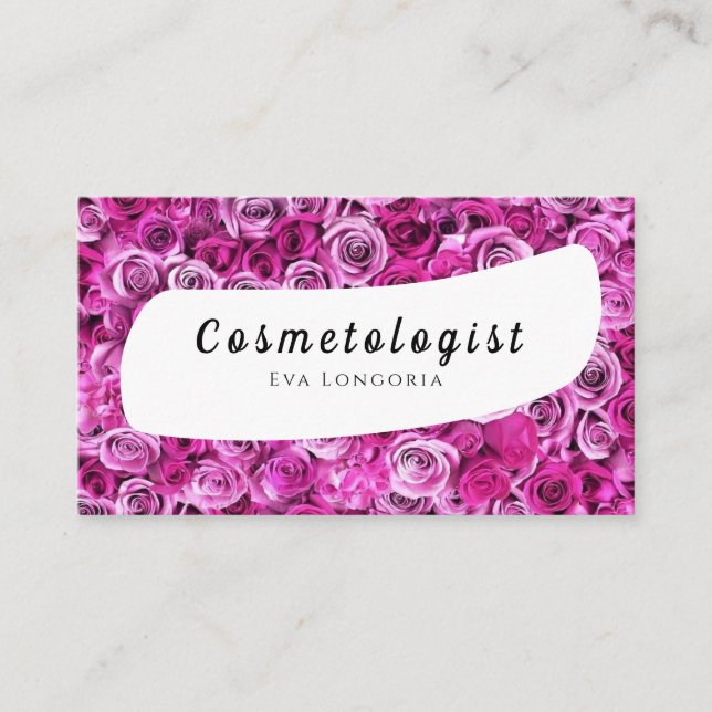 Cosmetologist Business Card (Front)