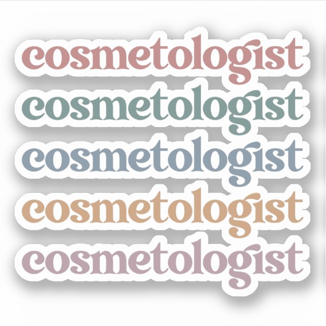 Cosmetologist Esthetician Beautician Skin Care (Front)