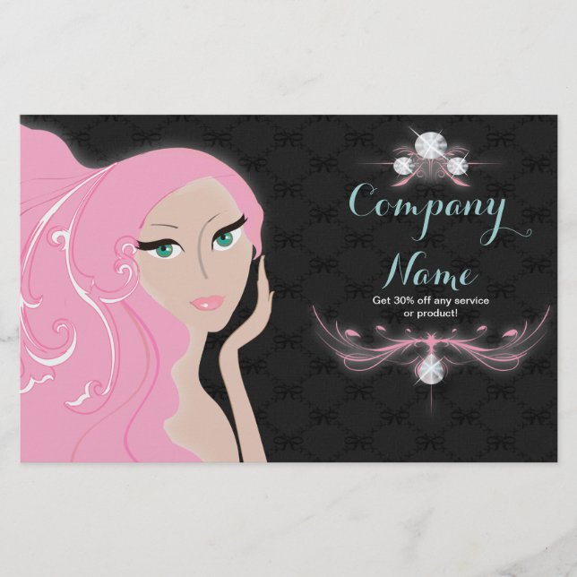 Cosmetologist Hair makeup artist SPA Salon Flyer (Front)