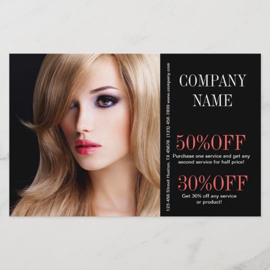 Cosmetologist Makeup Artist Stylist Hair Salon Flyer Zazzle Co Uk