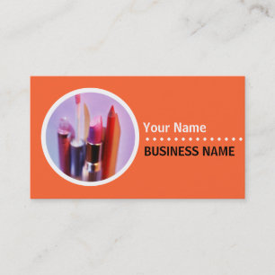 Cosmetologist or Makeup Artist Business Cards