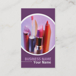 Cosmetologist or Makeup Artist Business Cards