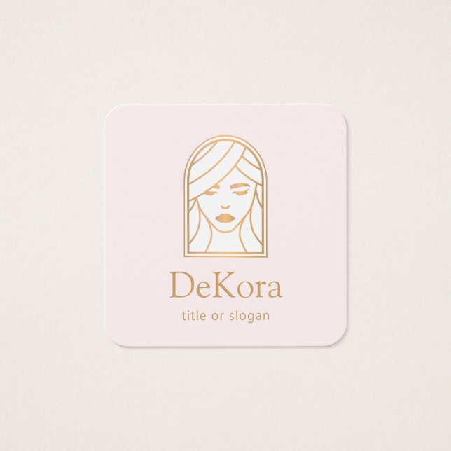 Cosmetologist Pink Beauty Girl Face  (Front)