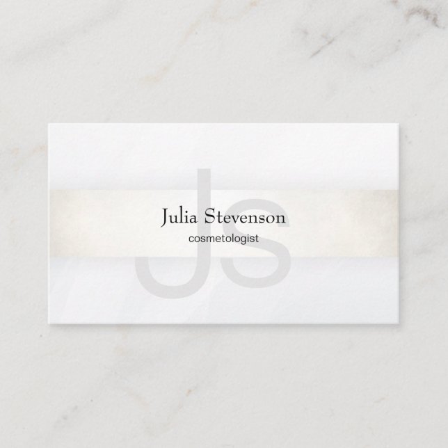 Cosmetologist Professional Skincare Beauty Salon Business Card (Front)