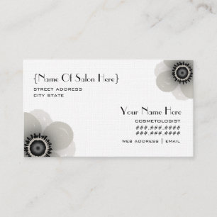 Cosmetologist Salon Appointment - Anemone Card