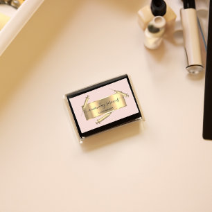 Cosmetologist Syringe Botox B12 QRCode Pink Business Card