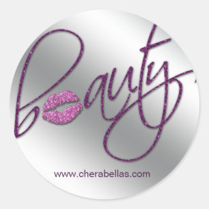 Cosmetology Beauty Salon sticker purple