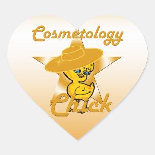Cosmetology Chick #10 Heart Sticker