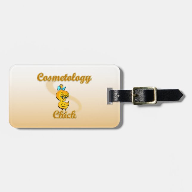 Cosmetology Chick Luggage Tag (Front Horizontal)
