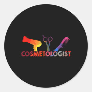 Cosmetology Graduate Studies Cosmetologist Classic Round Sticker