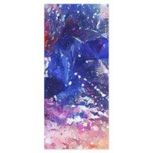 Cosmic Abstract Cat Dreamscape Bookmark