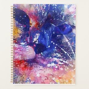 Cosmic Abstract Cat Dreamscape Planner