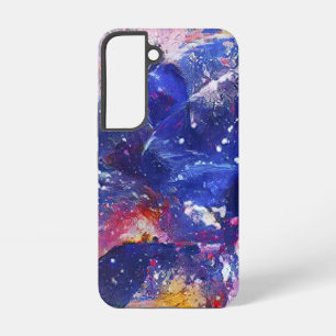 Cosmic Abstract Cat Dreamscape Samsung Galaxy Case