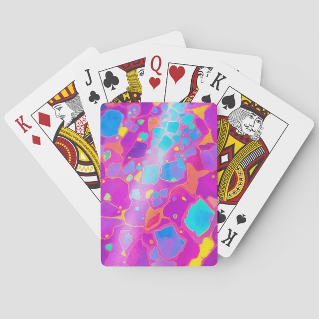Cosmic Abstract Colourful Modern  Playing Cards (Back)