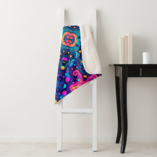Cosmic Abstract Pattern Blanket