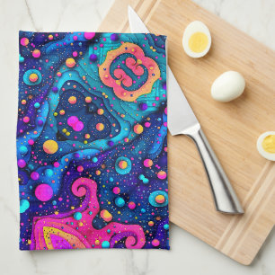 Cosmic Abstract Pattern Blanket Tea Towel
