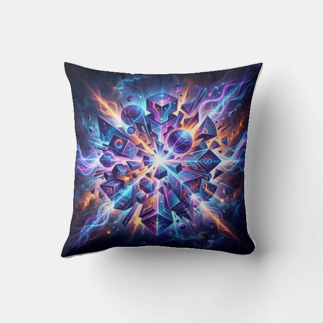 Cosmic Abstract Pillow (Back)