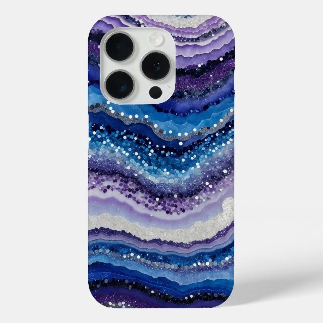 Cosmic Agate Waves Case-Mate iPhone Case (Back)