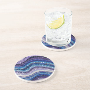 Cosmic Agate Waves Coaster
