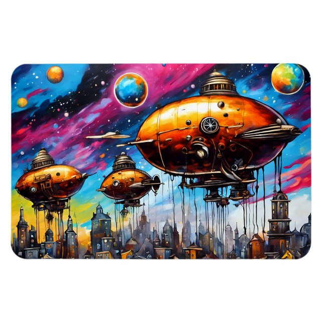 Cosmic Airship Magnet (Horizontal)