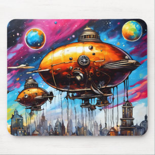 Cosmic Airship Mouse Mat