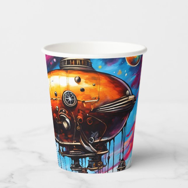 Cosmic Airship Paper Cups (Back)