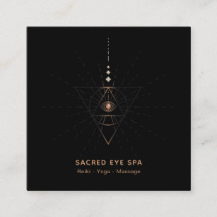 *~* Cosmic Alchemy Shaman Sacred Third Eye Square Business Card