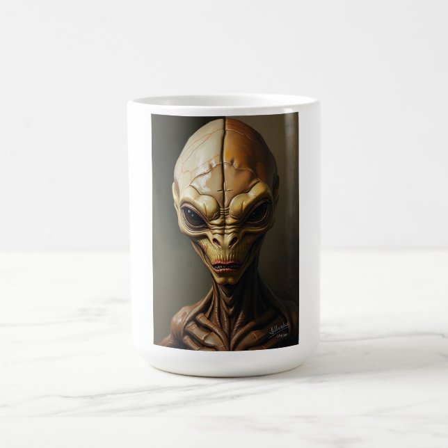 Cosmic Alien Explorer Coffee Mug (Center)