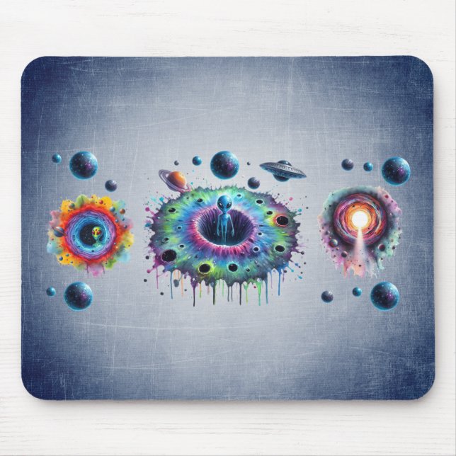 Cosmic Alien Worlds Mouse Mat (Front)