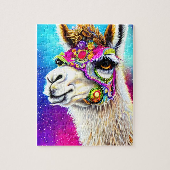 Cosmic Alpaca Jigsaw Puzzle (Vertical)