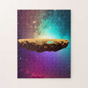 Cosmic Amazing Galaxy Floating Asteroid Plateau  Jigsaw Puzzle