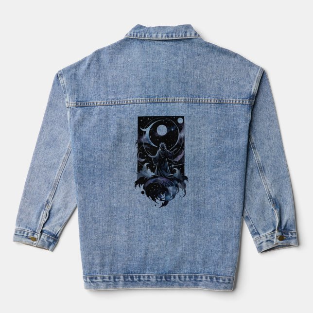 Cosmic Angel Denim Jacket (Back)