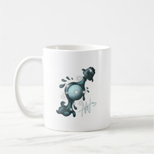 Cosmic Aquarius Uranus Zodiac Coffee Mug