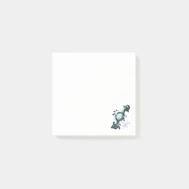 Cosmic Aquarius Uranus Zodiac Post-it Notes (Front)