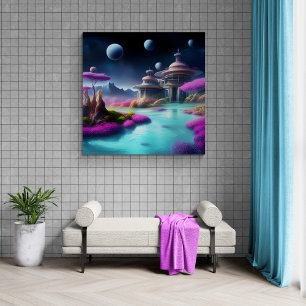 Cosmic Architecture Canvas Print
