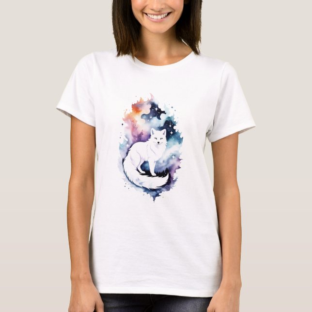 Cosmic Arctic Fox T-Shirt (Front)