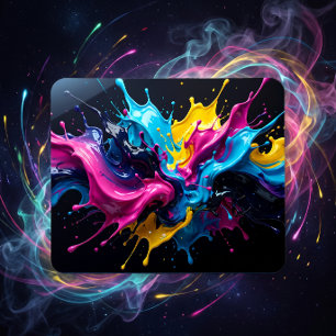 Cosmic Art Colourful Big Bang Explosion Mouse Mat