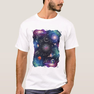 Cosmic & Astrological Celestial & Zodiac Graphic T-Shirt