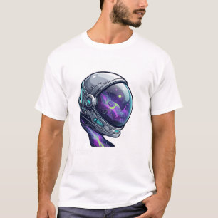 Cosmic Astronaut Gamer T-Shirt Neon Space Galaxy
