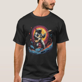 Cosmic Astronaut Guitarist T-Shirt